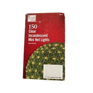 Home Accents Holiday Clear Incandescent Mini Net Lights